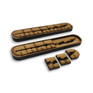 Varinha de Mísseis Mágicos (Wand of Magic Missiles) em Miniatura para RPG em MDF