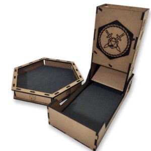 Combo Torre de Dados e Bandeja para RPG – MDF com Gravação a Laser