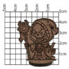 Miniatura Chibi de Mago Esqueleto – RPG em MDF Gravado - Image 2