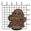 Humano Monge Chibi – Miniatura para RPG em MDF Gravado a Laser - Image 2