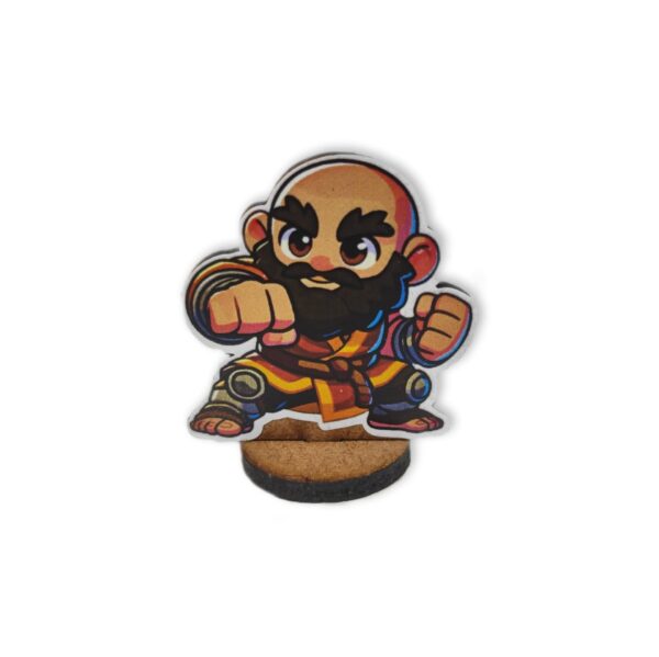 Humano Monge Chibi – Miniatura Colorida para RPG
