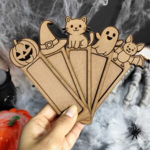 Kit 5 Lembrancinhas Halloween em MDF – Porta Chocolate e Doces – Modelo M
