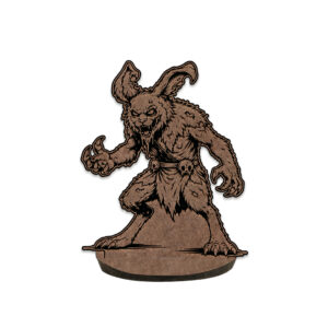 Miniatura Homem Coelho Monstro Grande em MDF 3mm